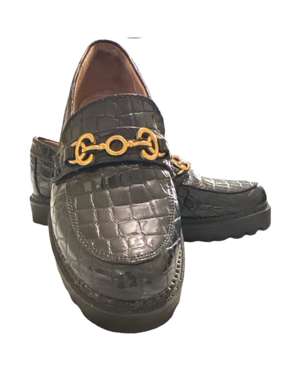 CIRCUS BY SAM EDELMAN DEANA CROC PATENT LOAFERS